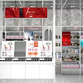Simple style beauty store 3d model