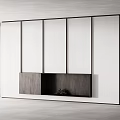 Modern Dark Wood Fireplace With Black Hearth On White Wall Minimalist Design