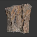 Natural Wood Like Texture Stone With Reddish Brown And Gray Irregular Shape Decorative Piece