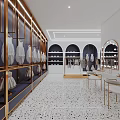 Elegant Modern Clothing Store Interior With Luxury Display Racks And Fashionable Clothing Items