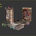 Peking Opera Peking Opera Drama Stage Drama Stage Chinese Drama Stage Chinese Stage Dance 3d model