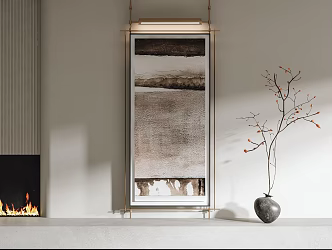 modern decorative painting 3d model