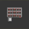 Projection Monitoring Device Featuring Multiple Screens With Date Time