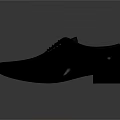Elegant Black Leather Dress Shoes With Lace Up Closure And Smooth Finish
