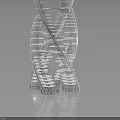 Contemporary Spiral Building Structure With Twisted Ascending Layers And Modern Architectural Design