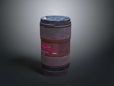 Professional Camera Lens With High Quality Optical Zoom And Durable Build Design 3d model