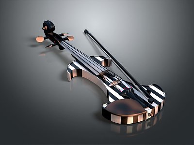 Modern Violin Cartoon Violin Animation Violin model