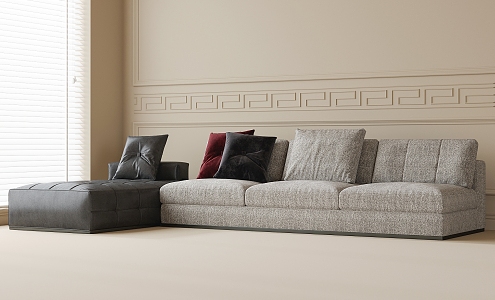 Modern Multiplayer Sofa Corner Sofa 3d model