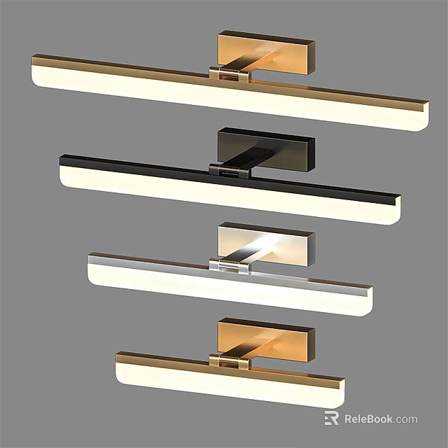 Contemporary Wall Sconces With Slim Metal Frames LED Lighting And Modern Design 3d model