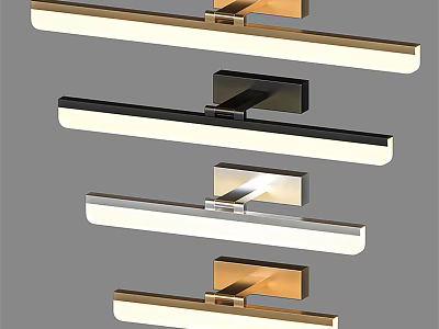 Contemporary Wall Sconces With Slim Metal Frames LED Lighting And Modern Design 3d model
