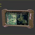 Rugged Outdoor Handheld Tablet With Map Display And Data Measurement Features 3d model