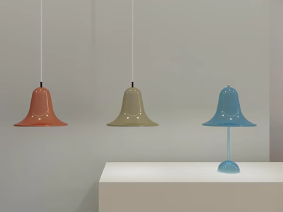 Nordic lamp combination bell lamp combination 3d model