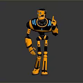 Robot Assistant Small Robot Butler Robot Butler Figure Game Figure 3d model