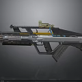 Futuristic Sci Fi Energy Rifle With Advanced Scope And Metallic Design