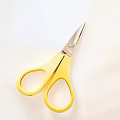Yellow Household Scissors With Sharp Blade And Comfortable Grip