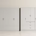 Clean White Modern Wardrobes With Cabinet Doors Drawers And Minimal Design