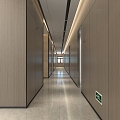 Modern corridor toilet combination 3d model