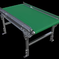 Industrial Conveyor Belt Equipment With Green Belt And Metal Support Frame