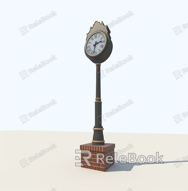 Modern floor clock street lamp model