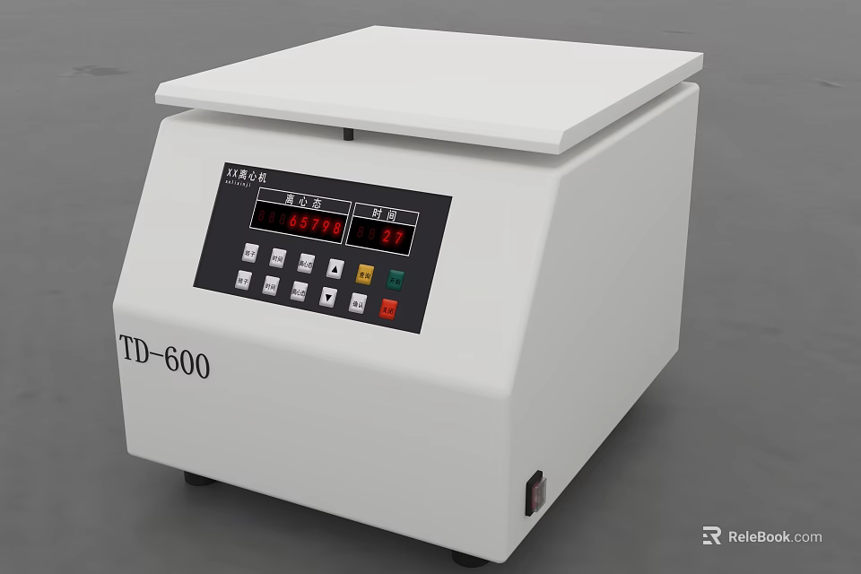 TD 600 Medical Tabletop Centrifuge With Digital Display And Control Panel For Laboratory Use 3d model 