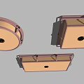 New Chinese ceiling lamp 3d model
