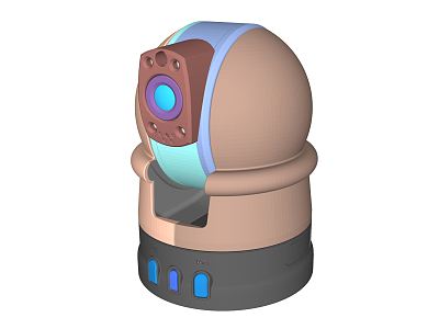 Modern camera surveillance camera 3d model