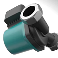 Industrial Solenoid Valve With Black Green Body And Hexagonal Connectors