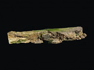 Rock Coast Cliff 3d model