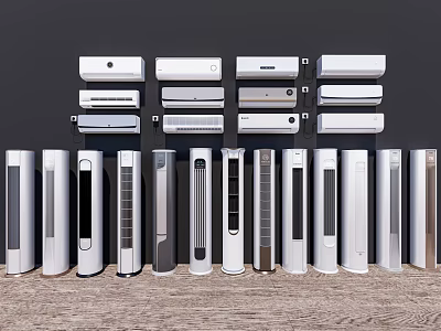Air conditioning combined vertical air conditioner wall-mounted air conditioner desktop air conditioner 3d model
