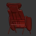 White Leather Medical Examination Chair With Adjustable Headrest And Recline Function