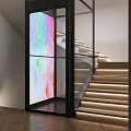 Stairs Sightseeing Elevator 3d model