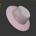 Stylish Pink Felt Hat with Bow Accent and Wide Brim Design Look