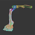 Modern Robot Arm Robot Arm Mechanical Arm Robot Arm Robot Head 3d model