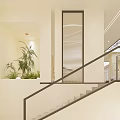 Modern Hair and Beauty Salon Interior With Styling Chairs Mirrors Waiting Sofa And Storage Cabinets