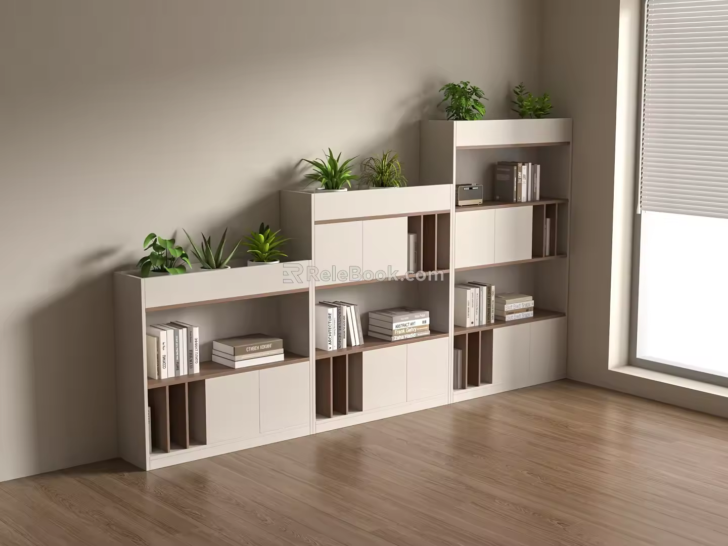 modern file cabinet office partition cabinet 3d model