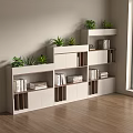 modern file cabinet office partition cabinet 3d model