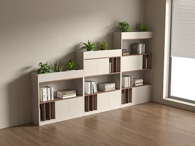 modern file cabinet office partition cabinet 3d model