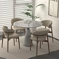 Modern Simple Negotiation Table and Chair Negotiation Table Leisure Table and Chair 3d model