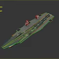 Military Aircraft Carrier Weapon With Modern Flight Deck And Runway Structure