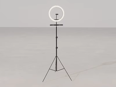 Mobile Photography Ring Light With Adjustable Tripod Stand For Smartphones 3d model