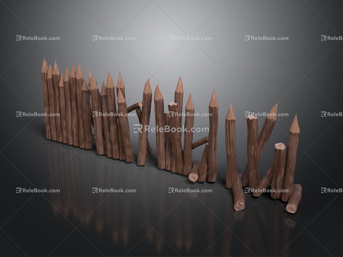 Fence Gate Fence Wall Defense Wall Wooden Fence Fence Iron Fence Floriculture Fence Iron Fence Railing 3d model