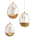 Modern Pendant Lights With Geometric Shapes Glass Balls And Metal Frames For Interior Design
