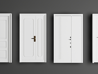 Modern child-mother door child-mother door combination 3d model