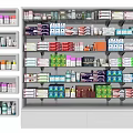 Commercial Retail Shelving Units With Multiple Shelves For Product Display In Store
