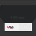 Decorative Ornament Set Displayed In Open Blue White Box With Logo On Black Background