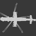 Lego Helicopter Model Detailed Design With Brown Blue Color And Rotors