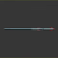 Futuristic Weapon Design In Blue And Pink With Modern Geometric Patterns And Structure
