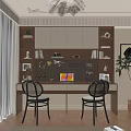 Warm Modern Double Home Study Desk With Built In Storage Bookshelf And Pegboard Organizer