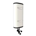 White Cylindrical Household Electric Water Heater With Stable Base Stand And Modern Design