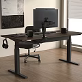 Modern Office Desk and Chair Combination Lifting Computer Desk Office Desk Chair Computer 3d model